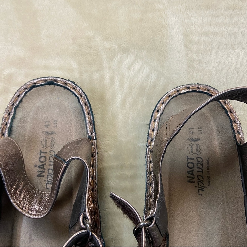 Naot Hook And Loop Sandals Size 41 - image 3